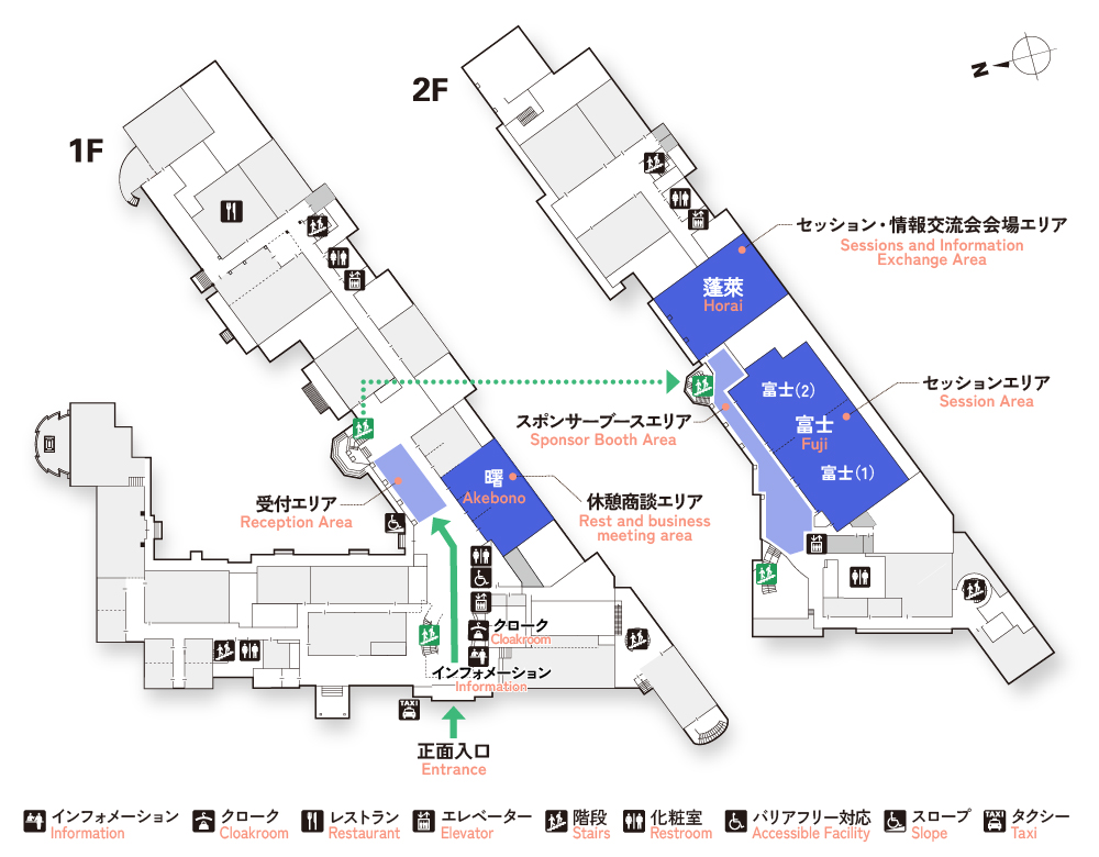 会場内マップです。